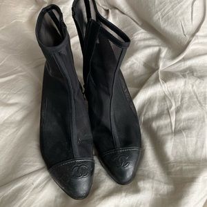 Chanel Mesh Booties